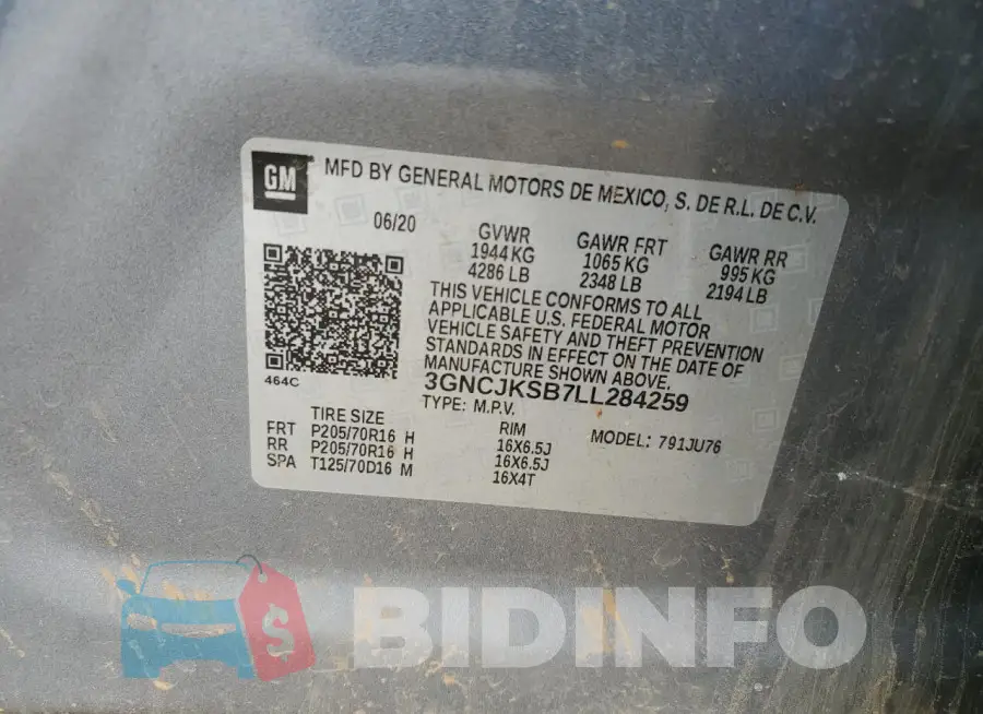 3GNCJKSB7LL284259 Photo# 13