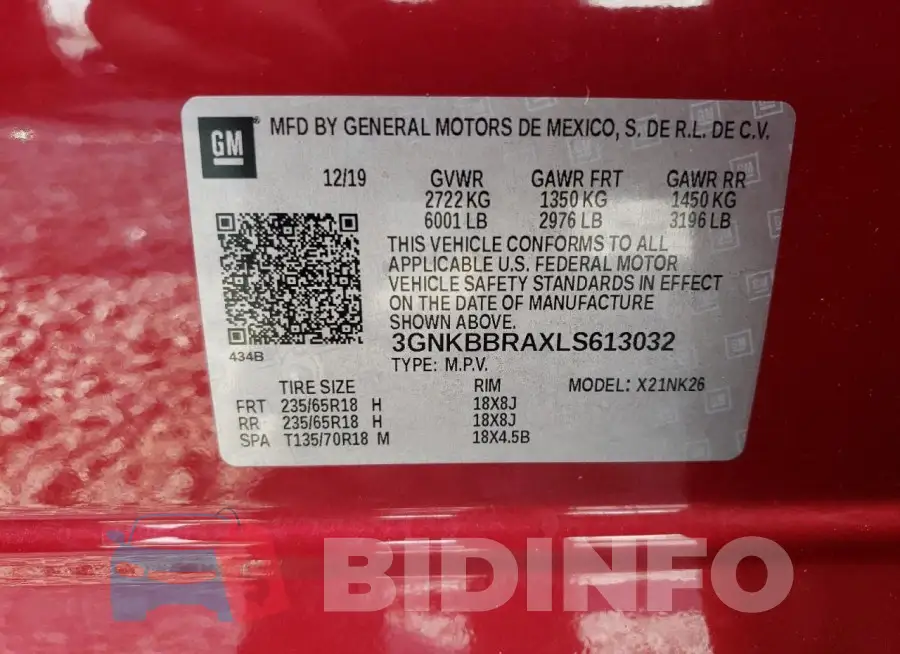 3GNKBBRAXLS613032 Photo# 13