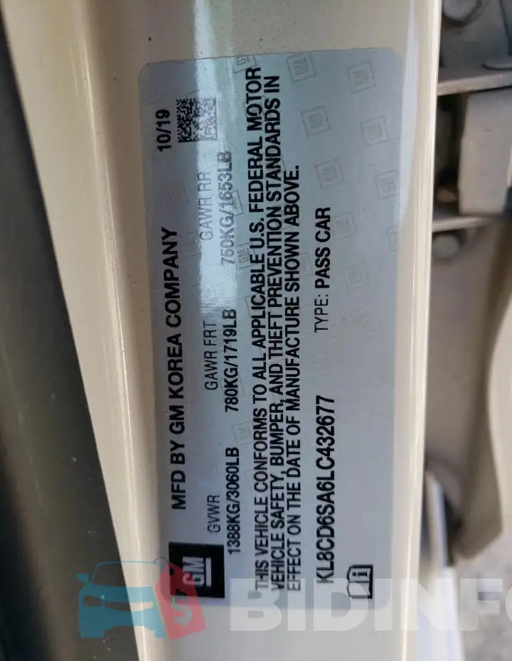 KL8CD6SA6LC432677 Photo# 12