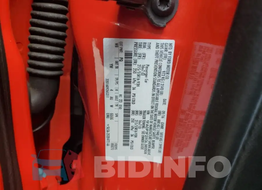 1FADP3F2XGL385508 Photo# 12