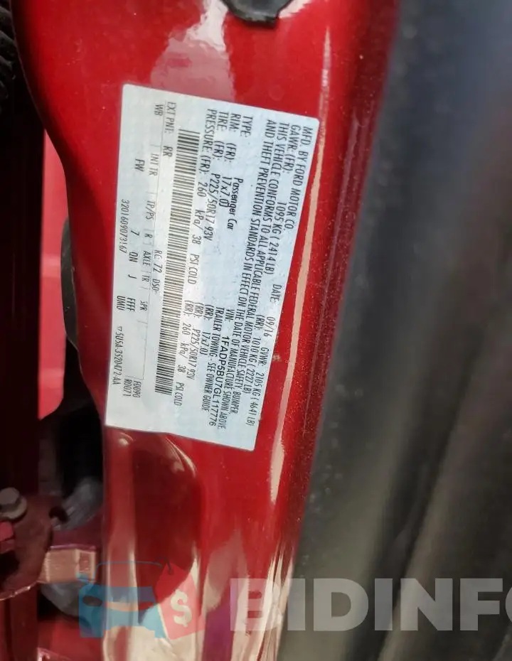 1FADP5BU7GL117776 Photo# 13