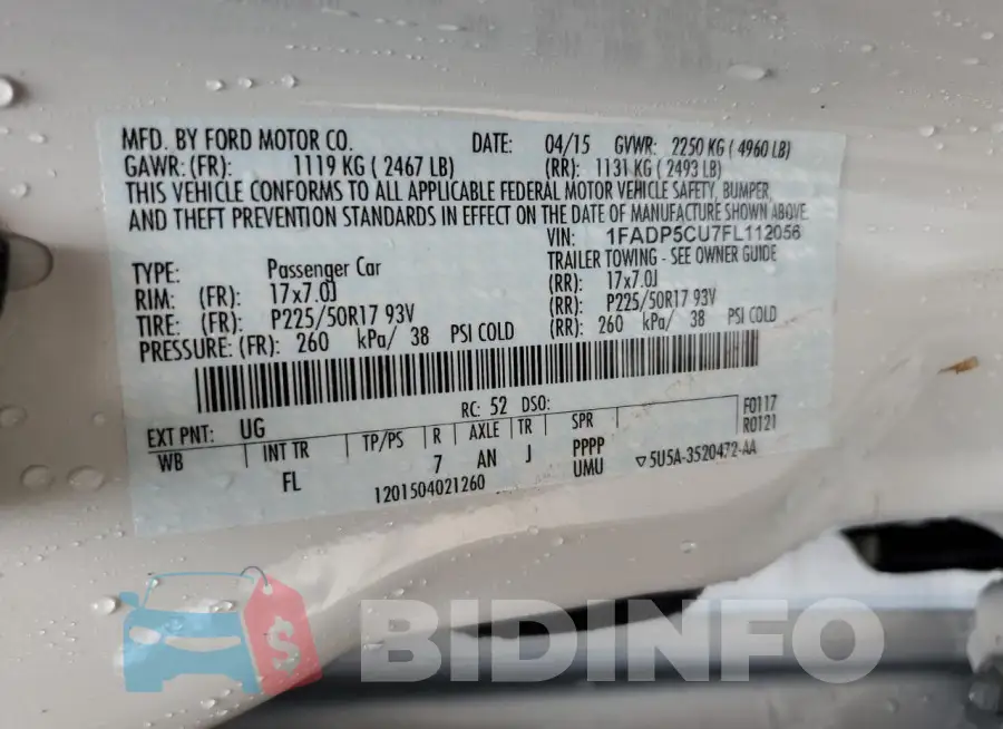 1FADP5CU7FL112056 Photo# 13
