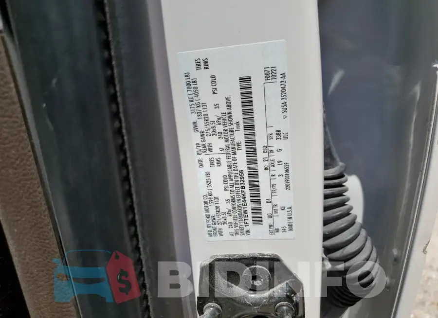 1FTEW1E44KFB32958 Photo# 12