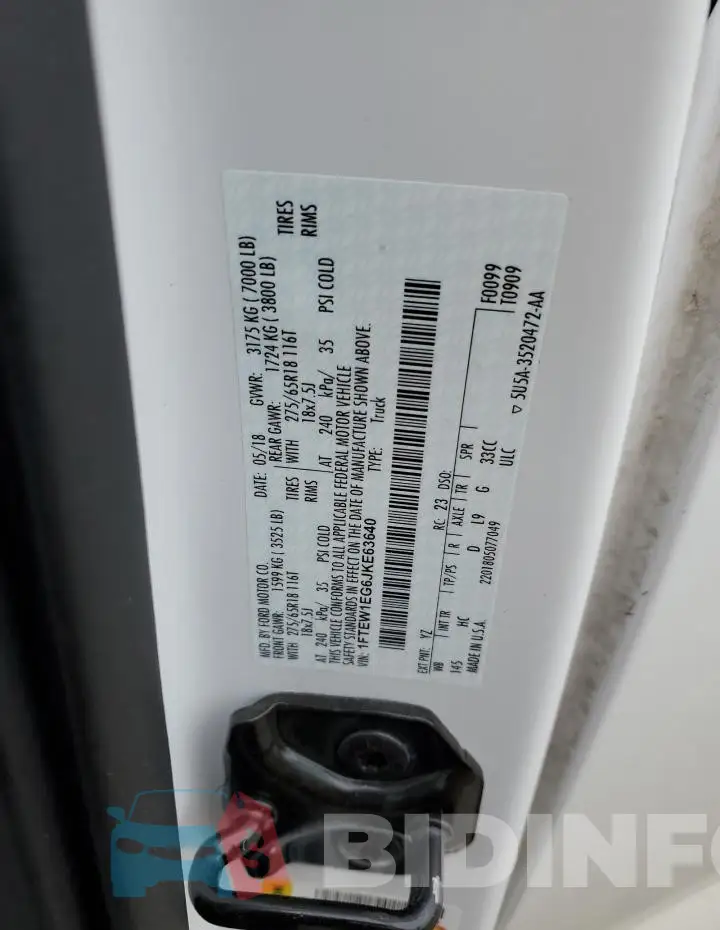 1FTEW1EG6JKE63640 Photo# 12