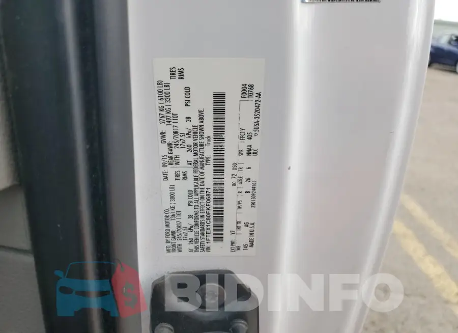 1FTEX1C80FKF06871 Photo# 12