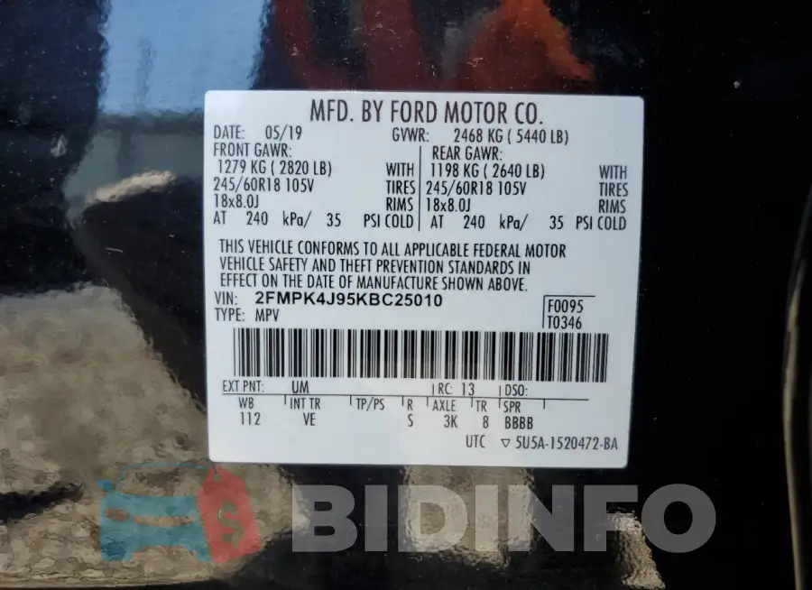 2FMPK4J95KBC25010 Photo# 13