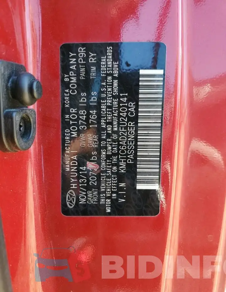 KMHTC6AD2FU240141 Photo# 13