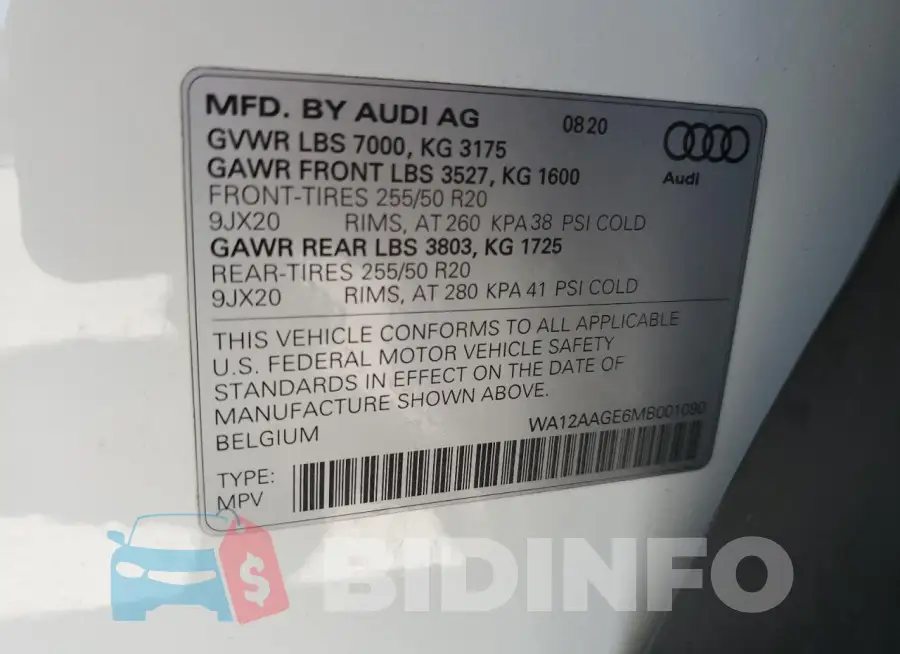 WA12AAGE6MB001090 Photo# 12