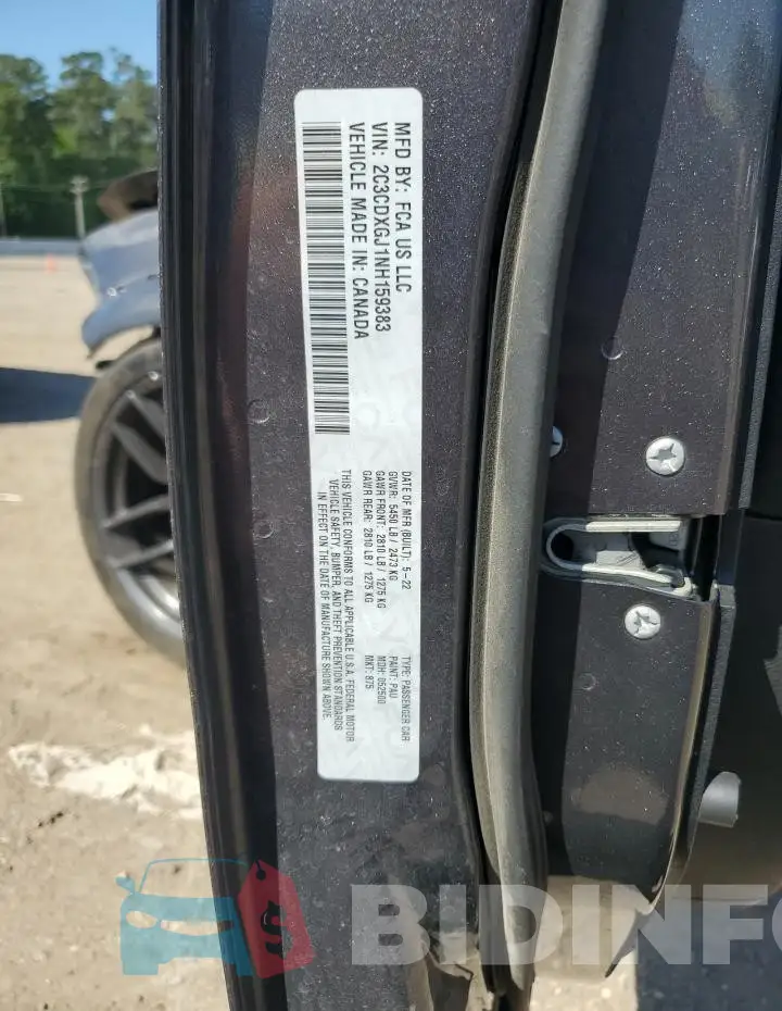 2C3CDXGJ1NH159383 Photo# 12
