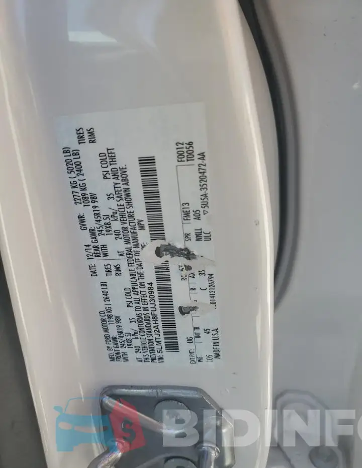 5LMTJ2AH8FUJ30984 Photo# 13