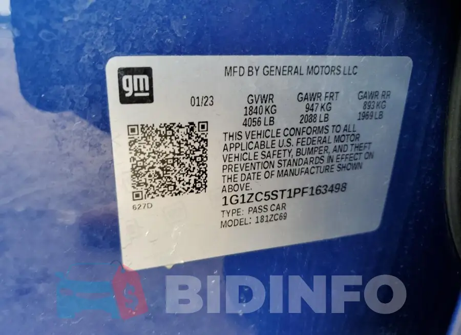 1G1ZC5ST1PF163498 Photo# 12