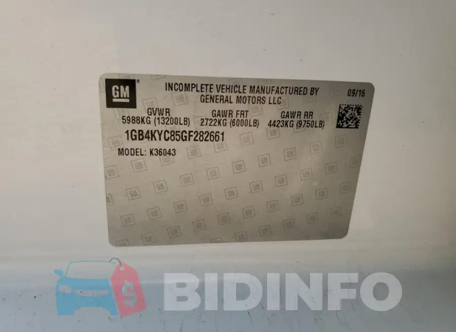 1GB4KYC85GF282661 Photo# 12