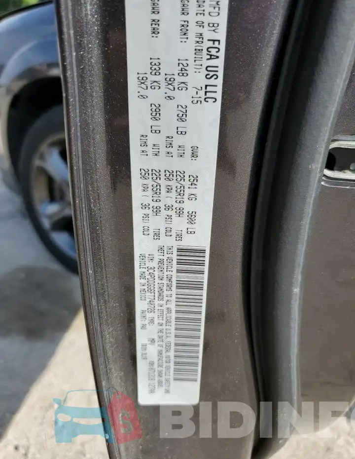3C4PDDGG6FT740726 Photo# 12