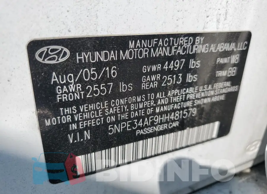 5NPE34AF9HH481579 Photo# 12