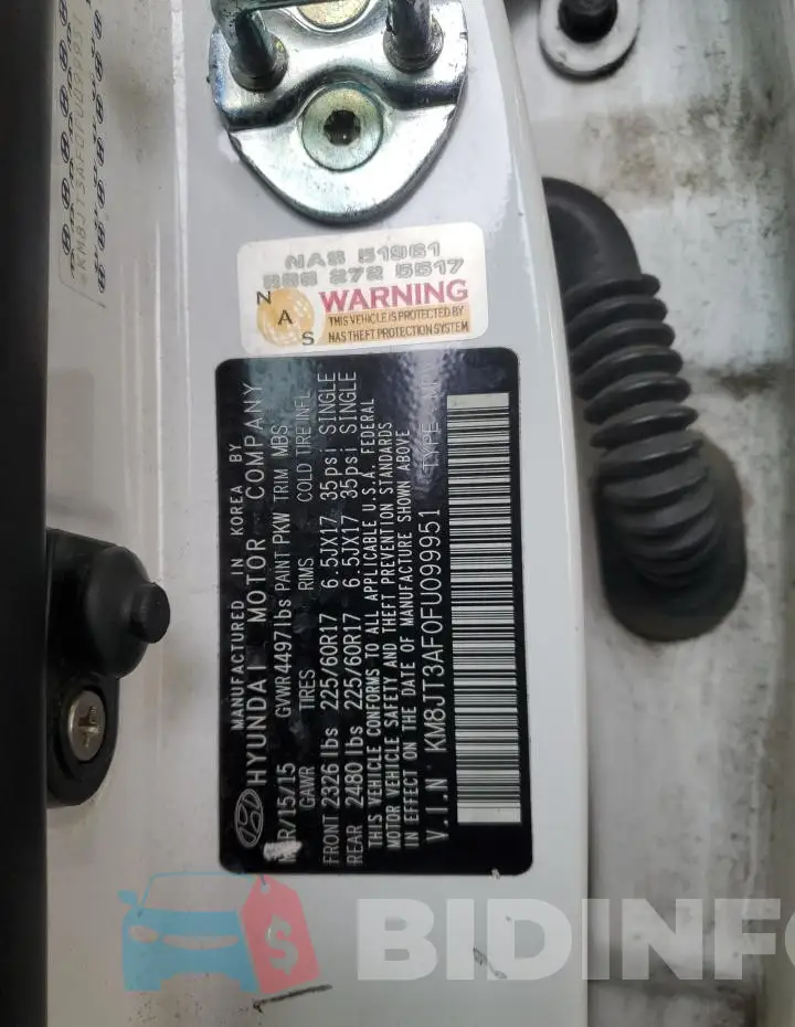 KM8JT3AF0FU099951 Photo# 12