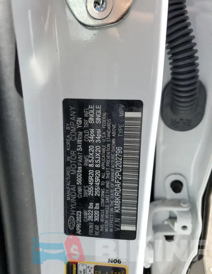 KM8KRDAF2PU202796 Photo# 12