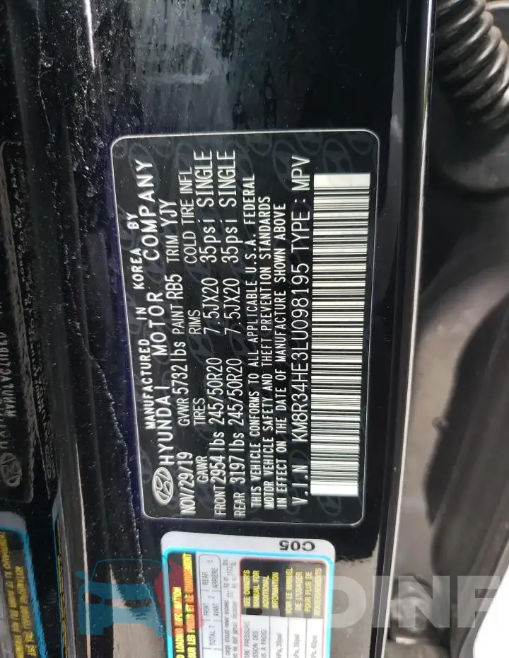 KM8R34HE3LU098195 Photo# 14