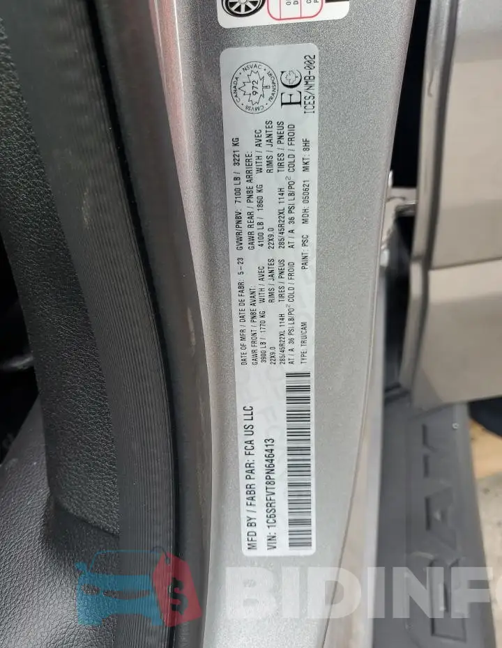 1C6SRFVT8PN646413 Photo# 12