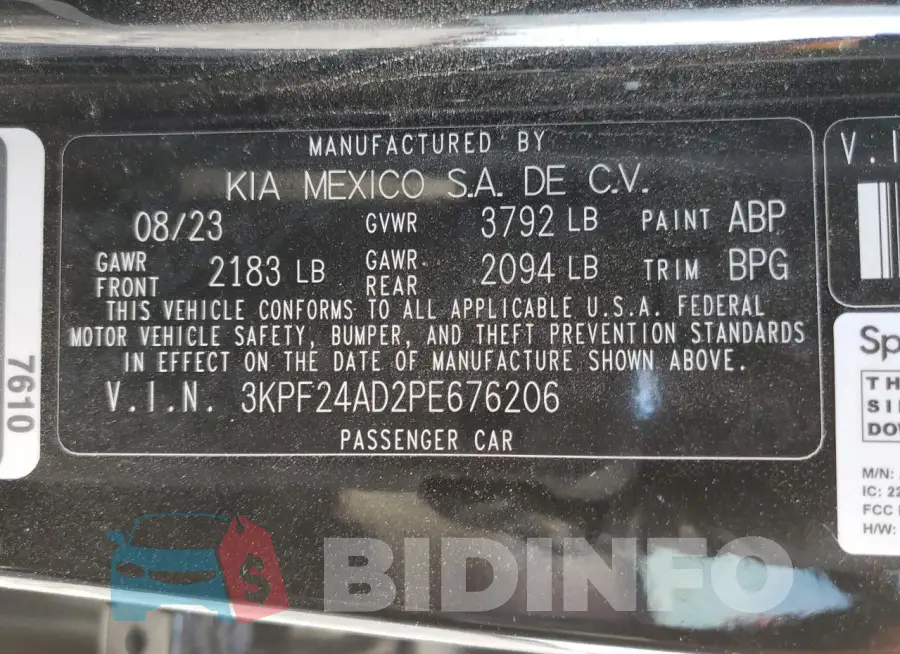 3KPF24AD2PE676206 Photo# 12