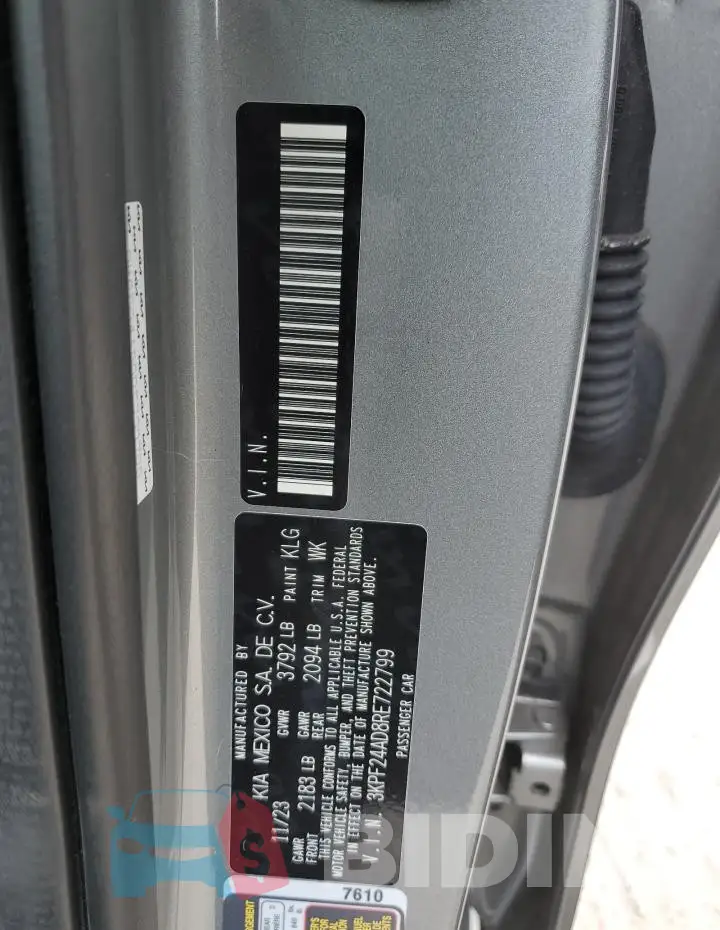 3KPF24AD8RE722799 Photo# 13