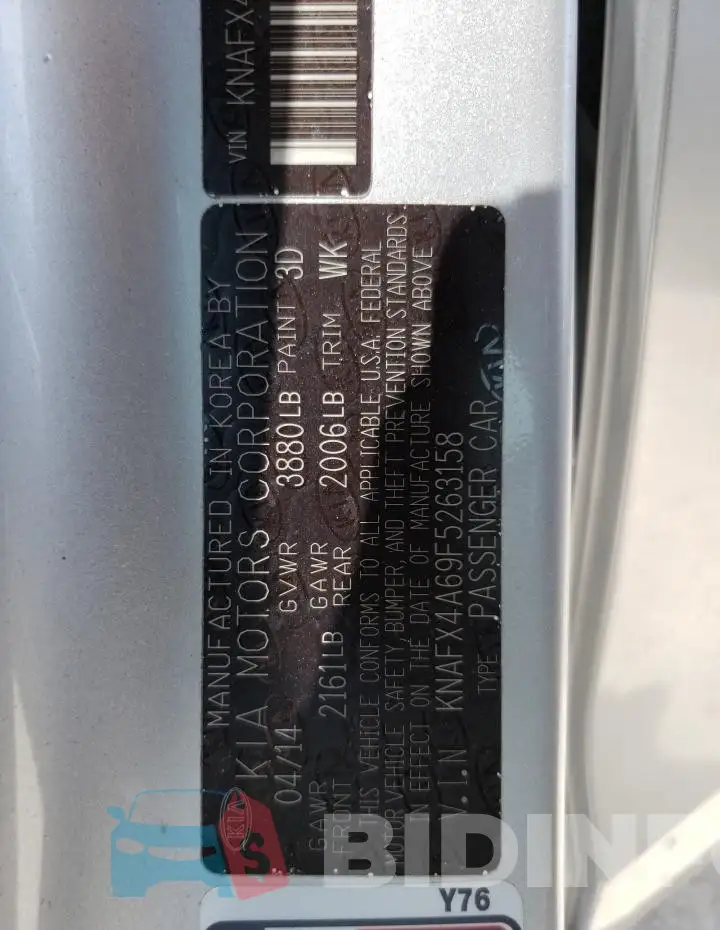 KNAFX4A69F5263158 Photo# 12