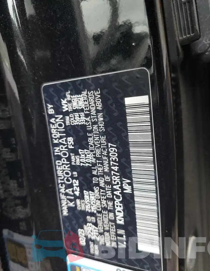 KNDEPCAA5R7473097 Photo# 12