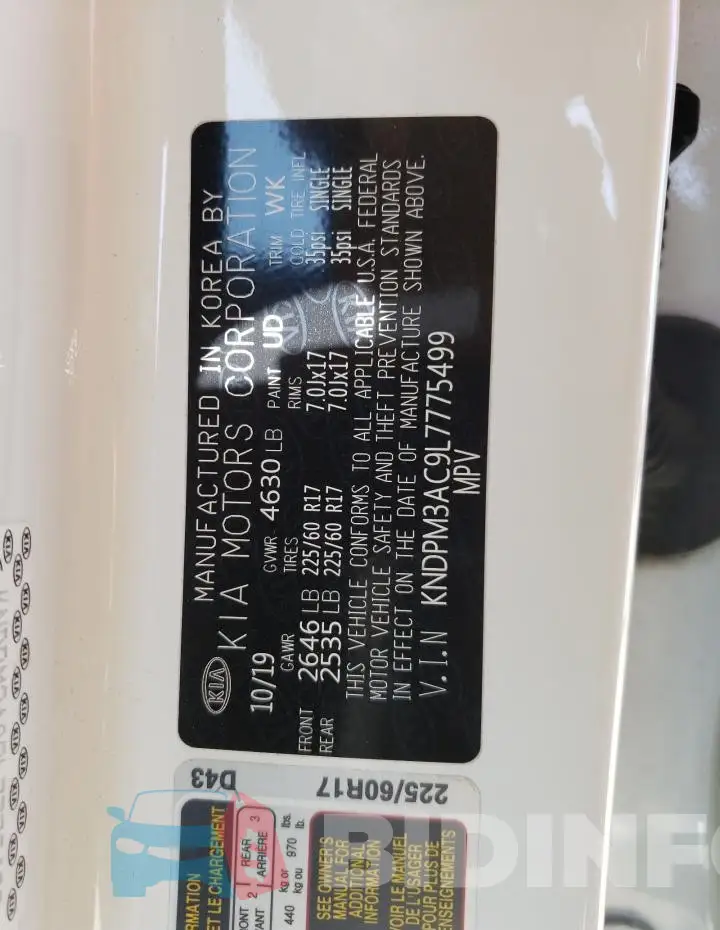 KNDPM3AC9L7775499 Photo# 13