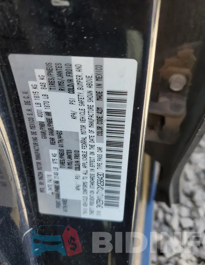3MZBM1U71GM298430 Photo# 12