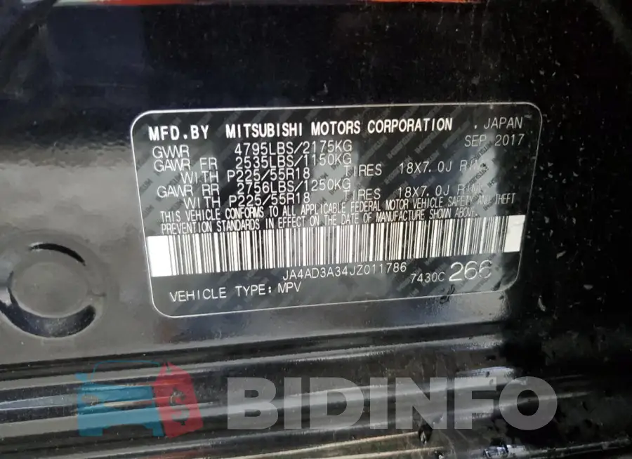 JA4AD3A34JZ011786 Photo# 14