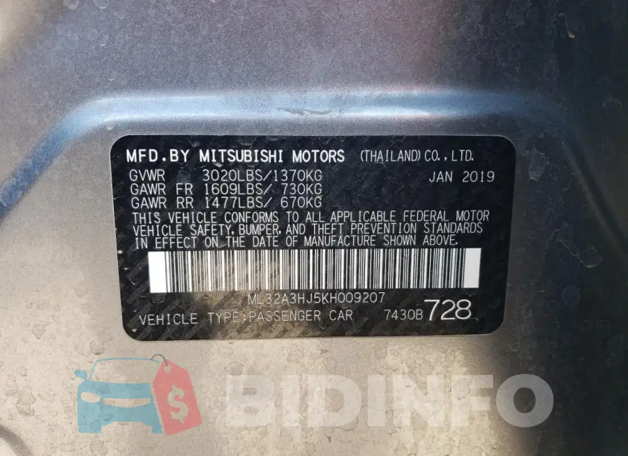 ML32A3HJ5KH009207 Photo# 12