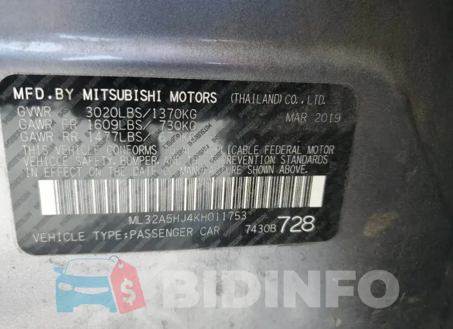 ML32A5HJ4KH011753 Photo# 12