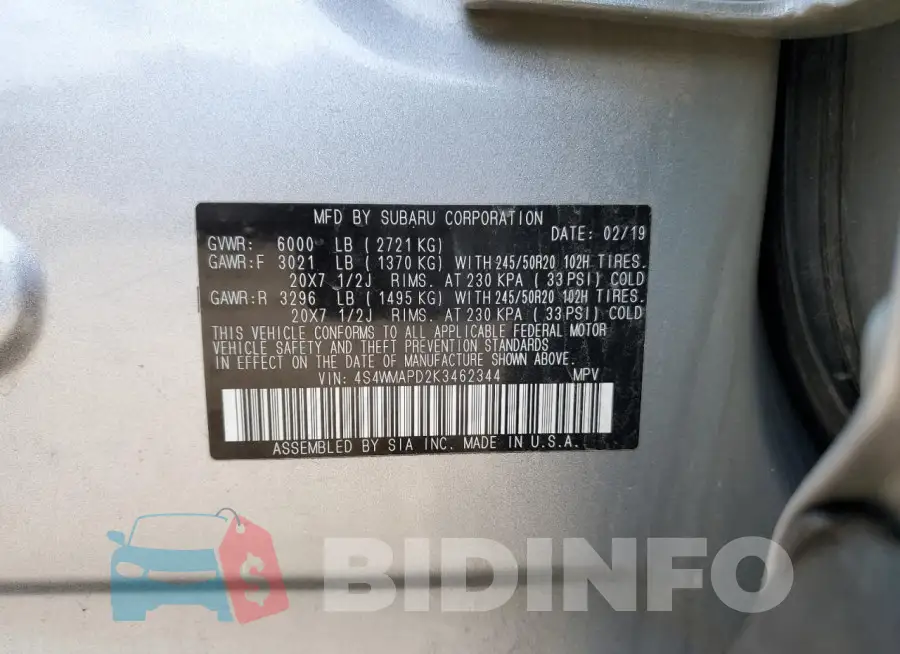 4S4WMAPD2K3462344 Photo# 13