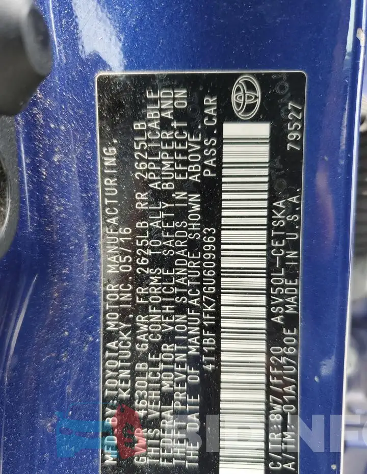 4T1BF1FK7GU609963 Photo# 12