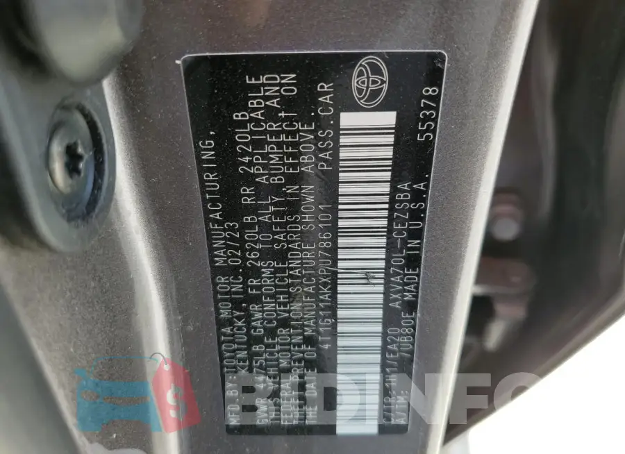 4T1G11AKXPU786101 Photo# 12