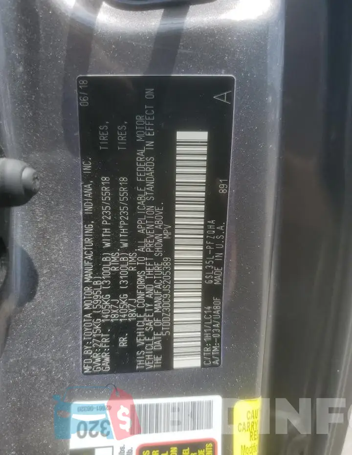 5TDDZ3DC9JS205389 Photo# 13