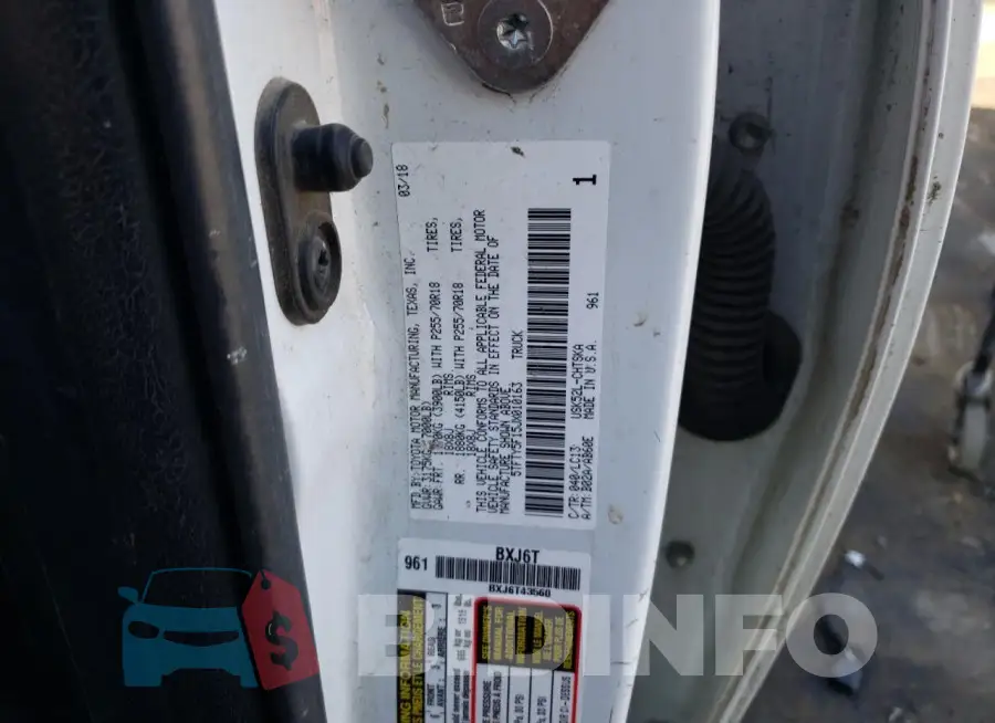 5TFTY5F15JX010163 Photo# 12