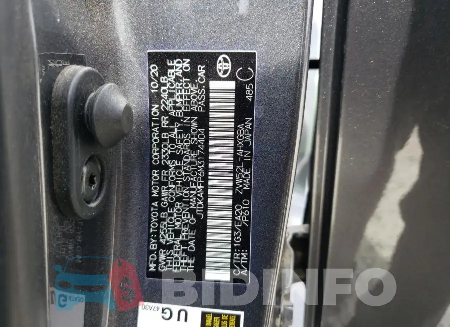 JTDKAMFP6M3174404 Photo# 12
