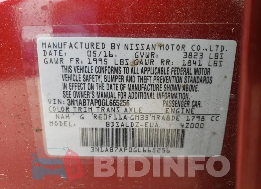 3N1AB7AP0GL665256 Photo# 12