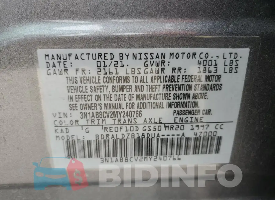 3N1AB8CV2MY240766 Photo# 12
