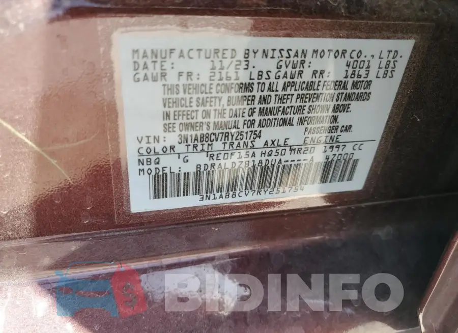 3N1AB8CV7RY251754 Photo# 12