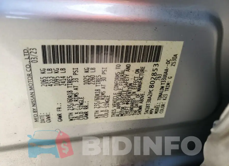 5N1BT3BA2PC802853 Photo# 13