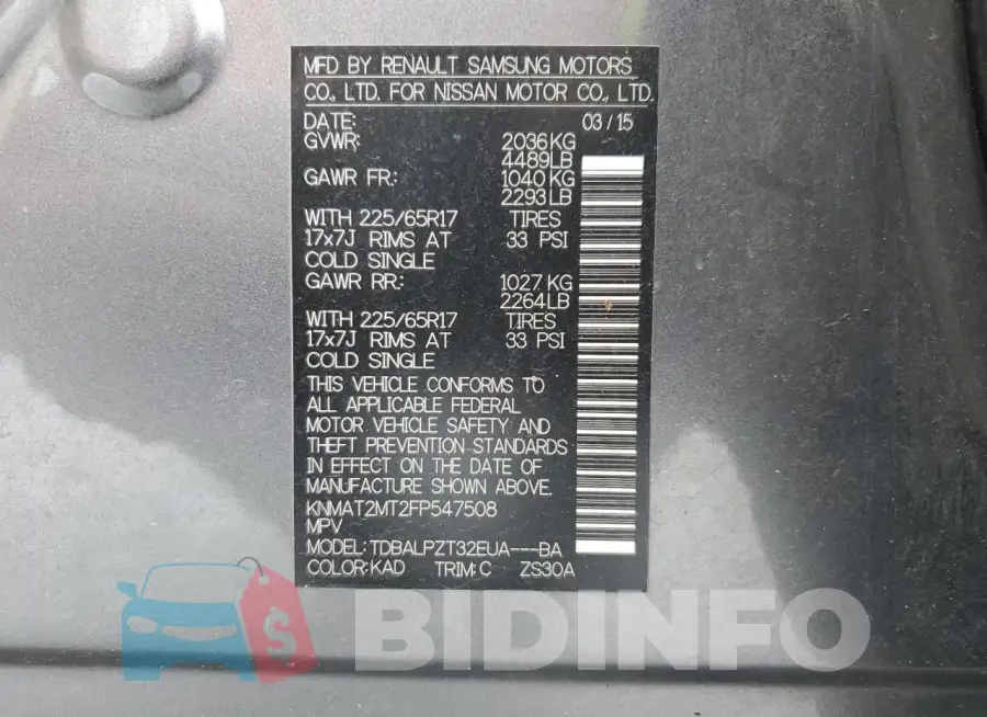KNMAT2MT2FP547508 Photo# 12