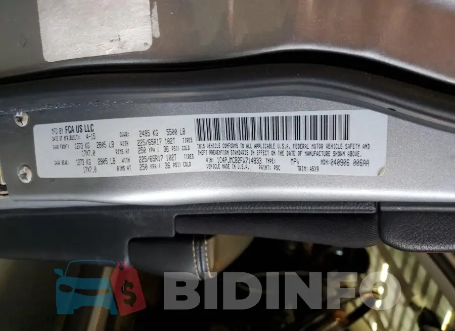 1C4PJMCB2FW714833 Photo# 13