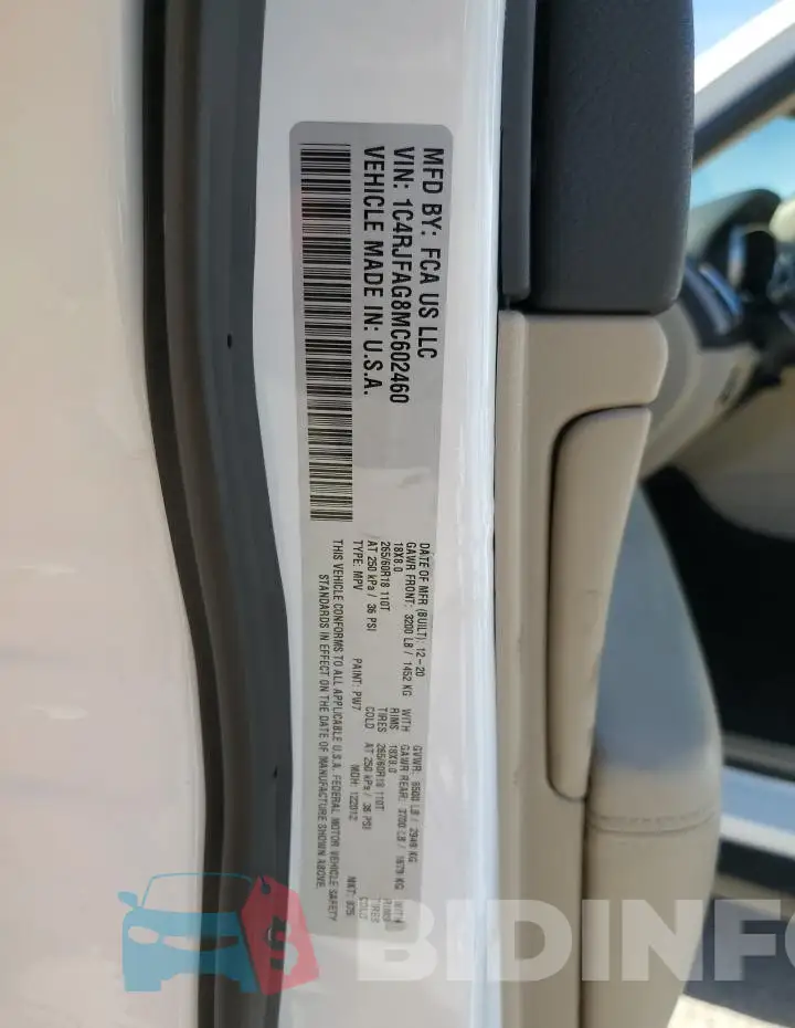 1C4RJFAG8MC602460 Photo# 13
