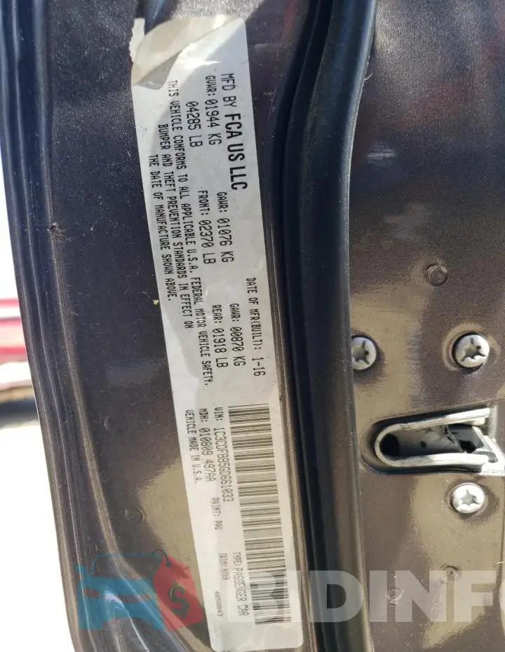 1C3CDFBB5GD661033 Photo# 12