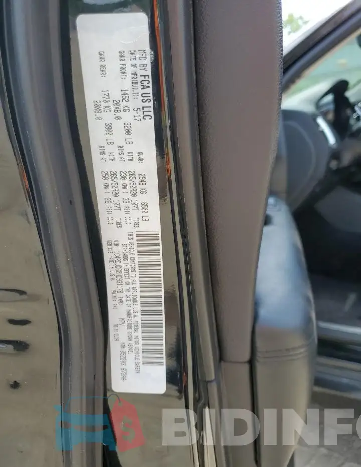 1C4RDJDG0HC931178 Photo# 13