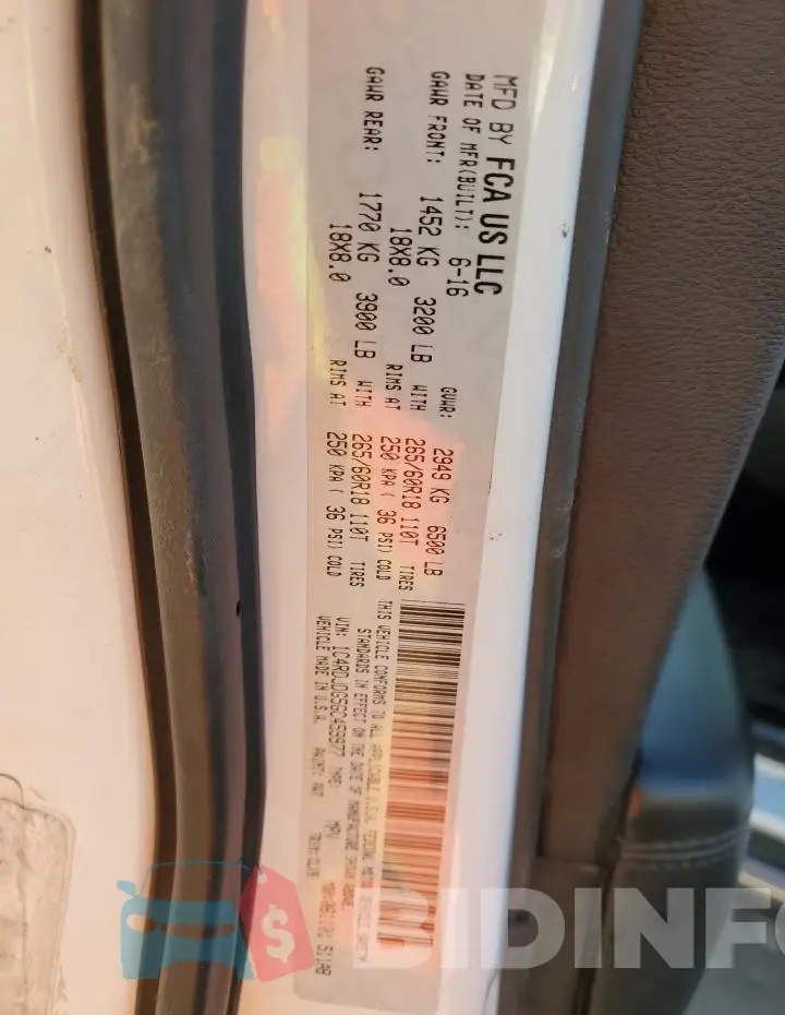 1C4RDJDG5GC459977 Photo# 13