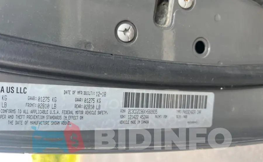 2C3CDZC96KH582835 Photo# 10