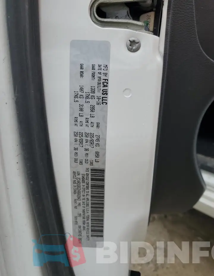 2C4RDGBG2HR602043 Photo# 13