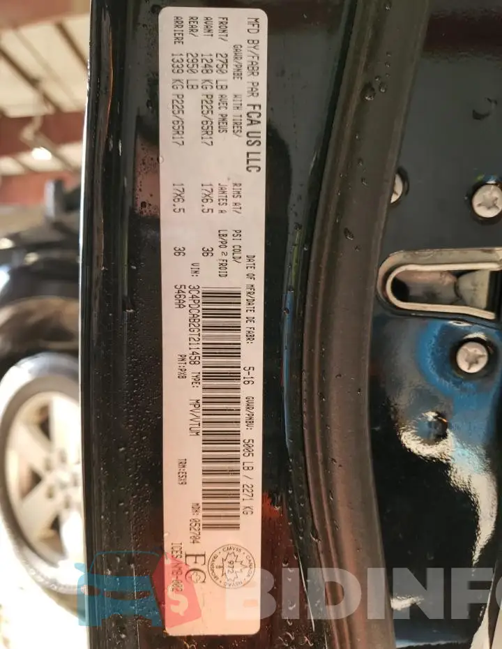 3C4PDCAB2GT211458 Photo# 14